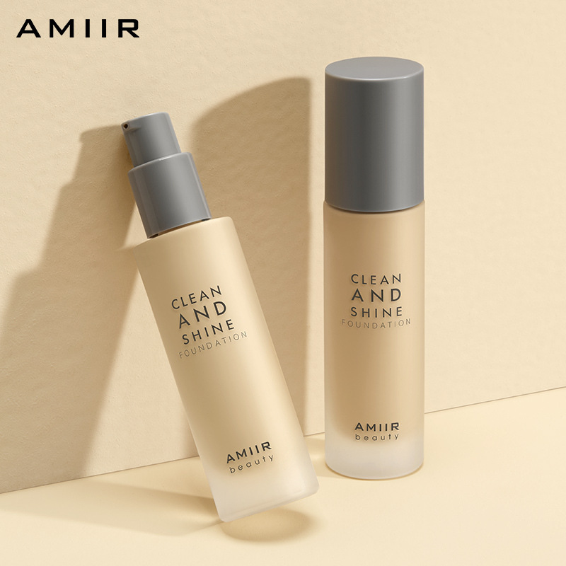 艾米尔粉底液遮瑕保湿自然裸妆底妆干皮油皮水润底妆柔肤粉底液