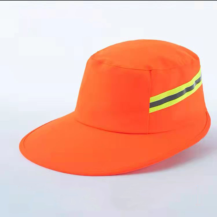 批发户外环卫工人帽子反光帽防护工作帽冬季加厚棉帽防晒遮阳帽