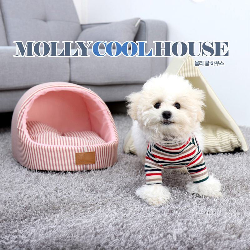Pet Summer Triangle Series Cat Tents Cute Cat Nest Breathable Puppy Bed Small Dog Kennel Factory Wholesale