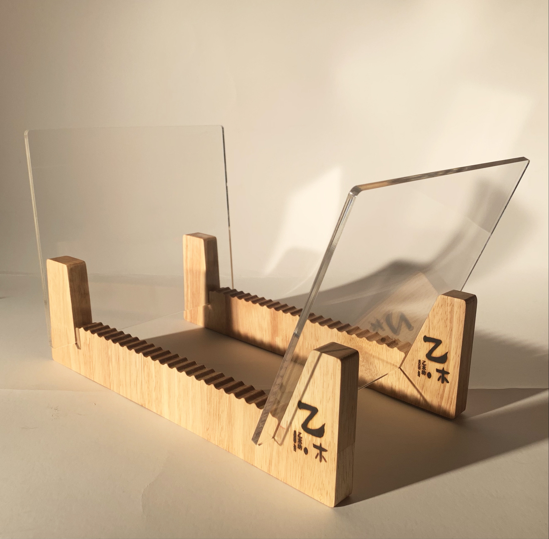 cd展示架影像店书店明信片实木黑胶收纳箱老唱片架桌面cd架子