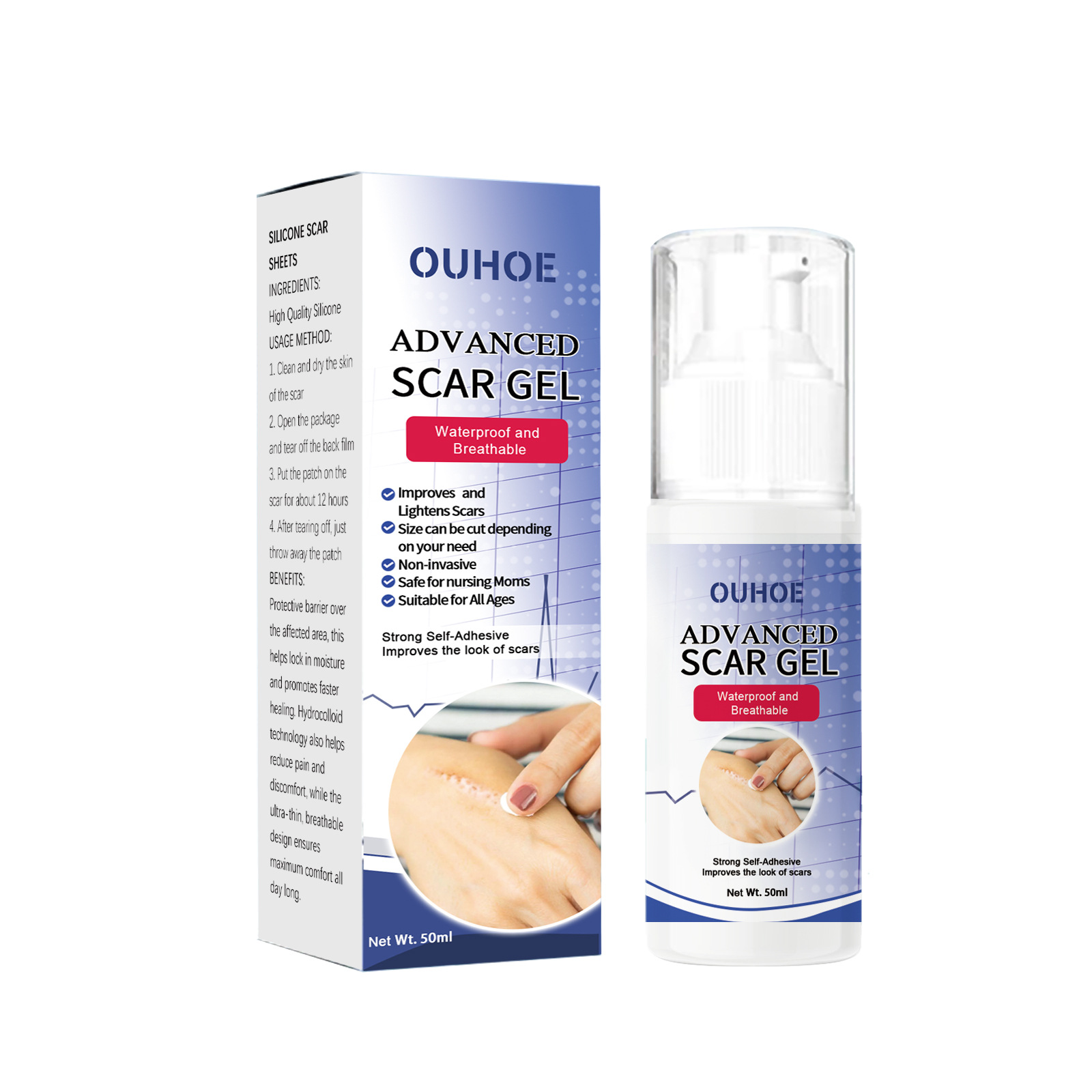 Ouhoe Scar Gel Smooth Skin Care Gel