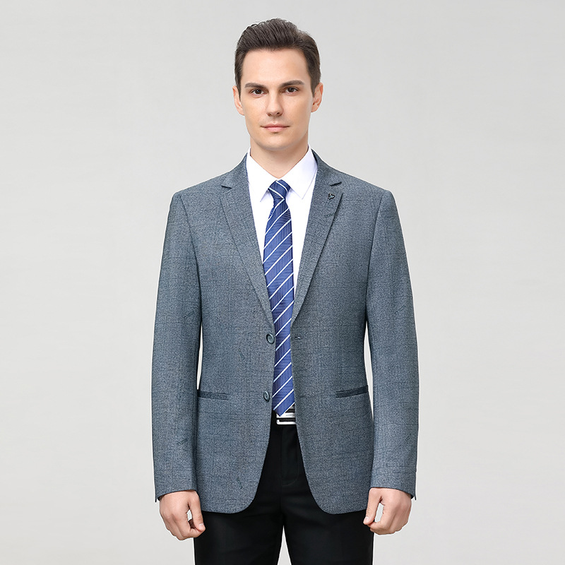 春季新款时尚西服外套男单西男士商务休闲职业百搭男士西装外套男