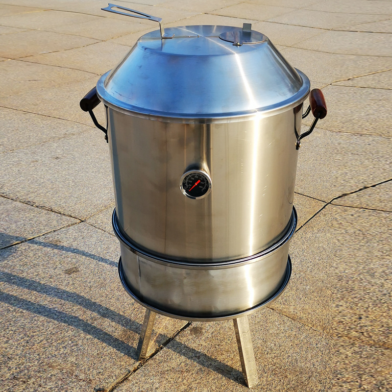 吊炉烤串户外木炭炉子烤肉烧烤架烟熏香肠腊肉叉烧煤气罐不锈钢炉