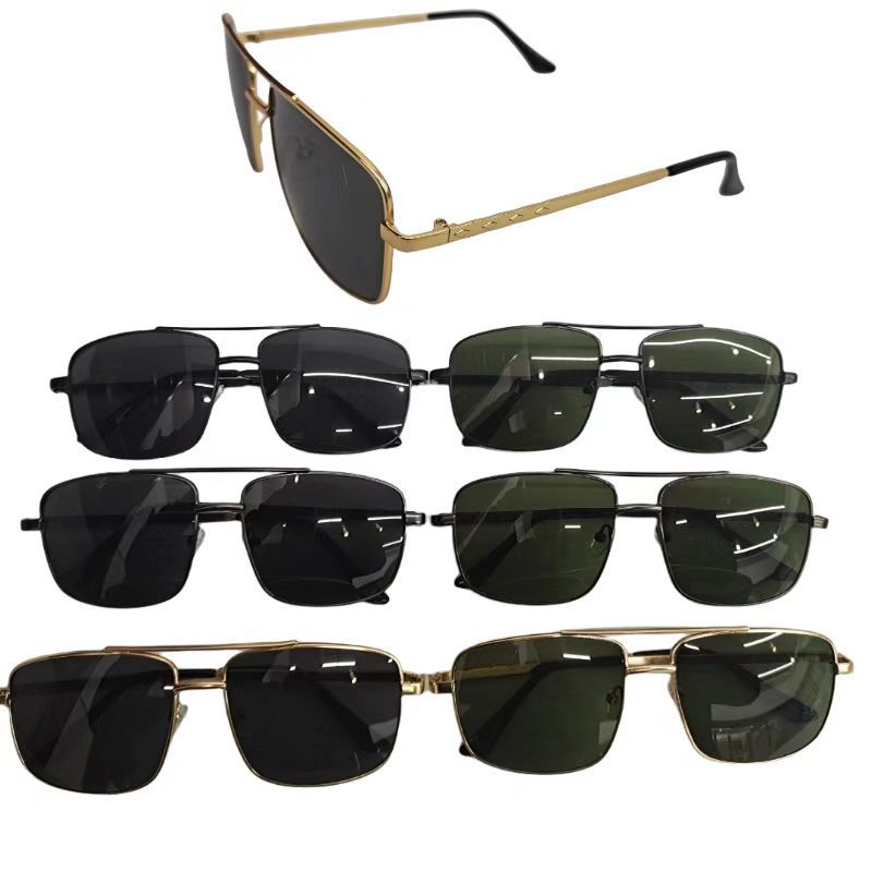 Factory Direct Sales Metal Sunglasses Wholesale Classic Box Aviator Sunglasses Sun Glasses Foreign Trade Sunglasses Wholesale Delivery