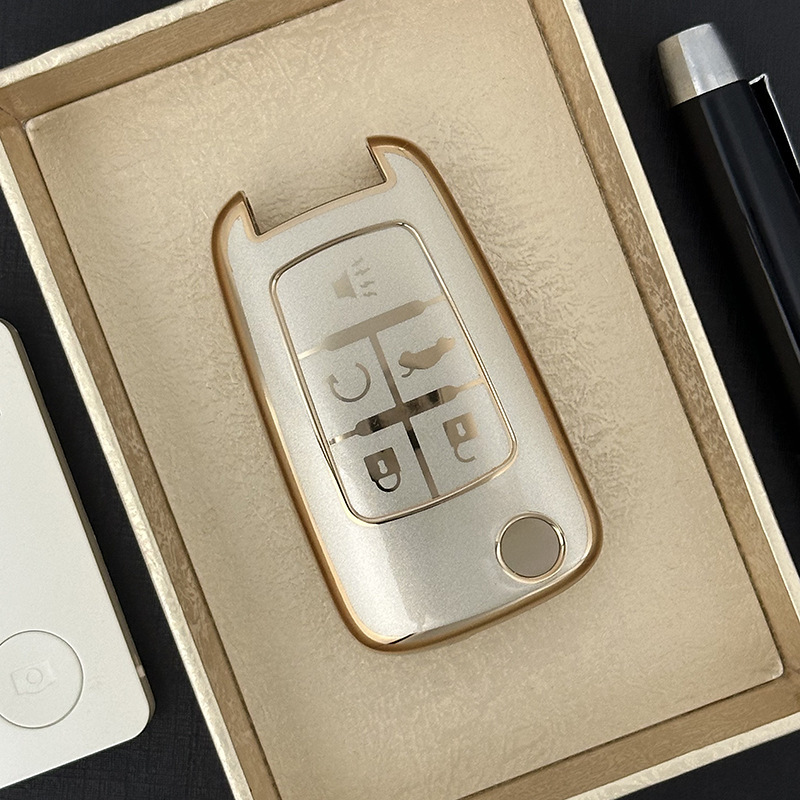 适用别克英朗君越君威gl8钥匙包出口外贸雪佛兰科鲁兹汽车钥匙包