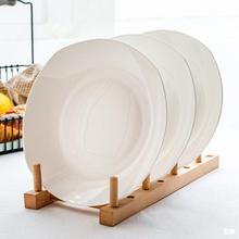 白色骨瓷盘子菜盘家用陶瓷创意餐具不规则正方形碟子餐盘方汤方盘
