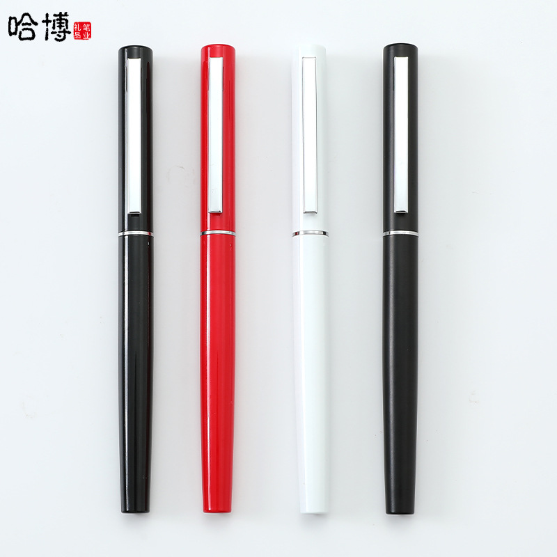 Neutral Signature Pen Business Advertising Gift Pen Student Writing Water-Based Paint Pen Simple Metal Pen Conference Gift