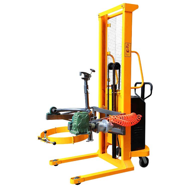 da300倾倒车汽动可倾式油桶搬运倒桶车倒料车升高翻转气动油桶车