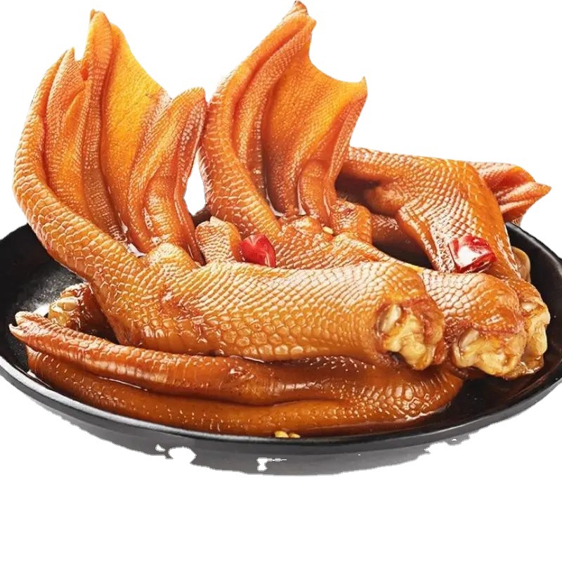 香辣泡鸭爪子超市同款开袋即食卤味休闲零食小吃泡椒鸭掌批发包邮