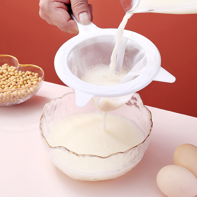 Simple Home Kitchen Fruit Milk Strainer Tools Tea Coffee Residue Screening Mesh Filter Kitchen Gadgets