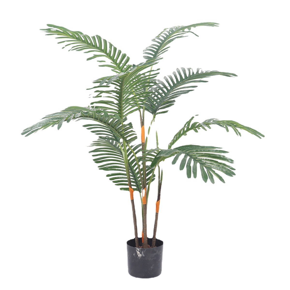 Indoor Amazon Foreign Trade Simulation Green Plant Simulation Multi-Bar Kwai Tree Home Floor-Standing Decorations Phoenix Sunflower Areca Palm Kwai Tree