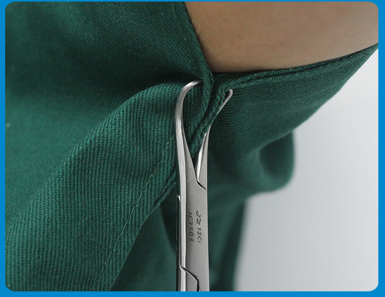 金钟无镀层帕巾钳 9-16cm不锈钢抓布巾钳 美容手术单洞巾帕巾钳