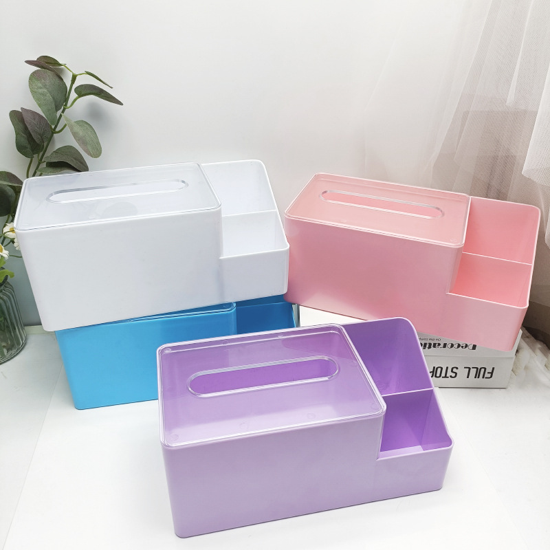 Desktop Storage Multi-Functional Tissue Box Children's Handmade Diy Storage Box Tissue Storage Cream Glue Paper Extraction Box