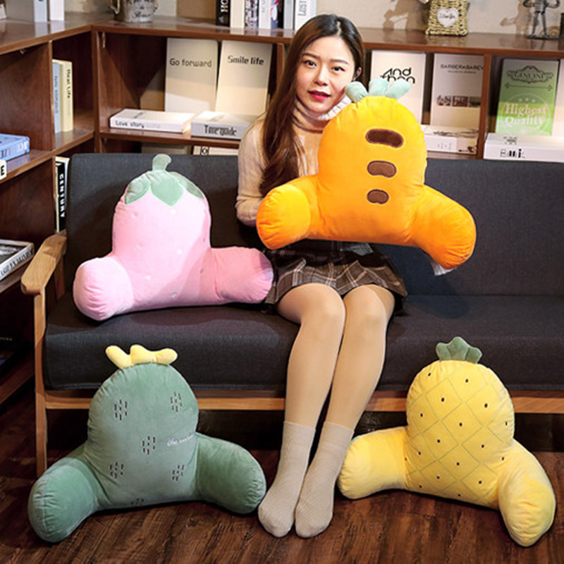 卡通座椅抱枕毯子两用可爱靠背垫靠枕办公室腰靠腰枕护腰靠垫腰垫