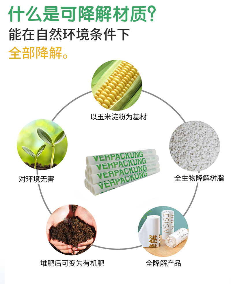 杭州赋涵包装辅料厂定做pla全降解塑料挂袋飞机孔环保降解袋定制