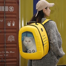 跨境外贸太空舱宠物包韩版EVA大号猫咪双肩背包外出便携手提猫包