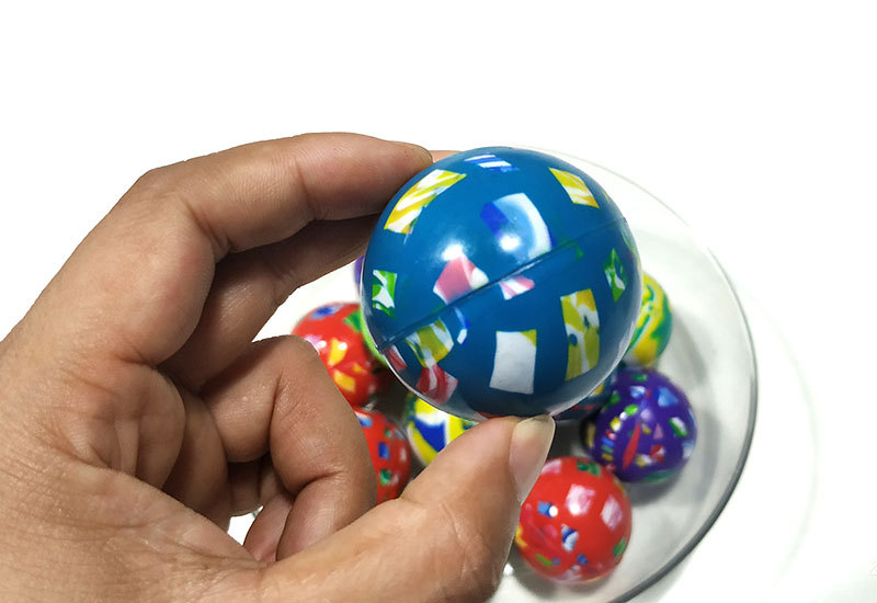 跨境实心橡胶弹力球玩具一元扭蛋机室内儿童玩具地摊货源跳跳球