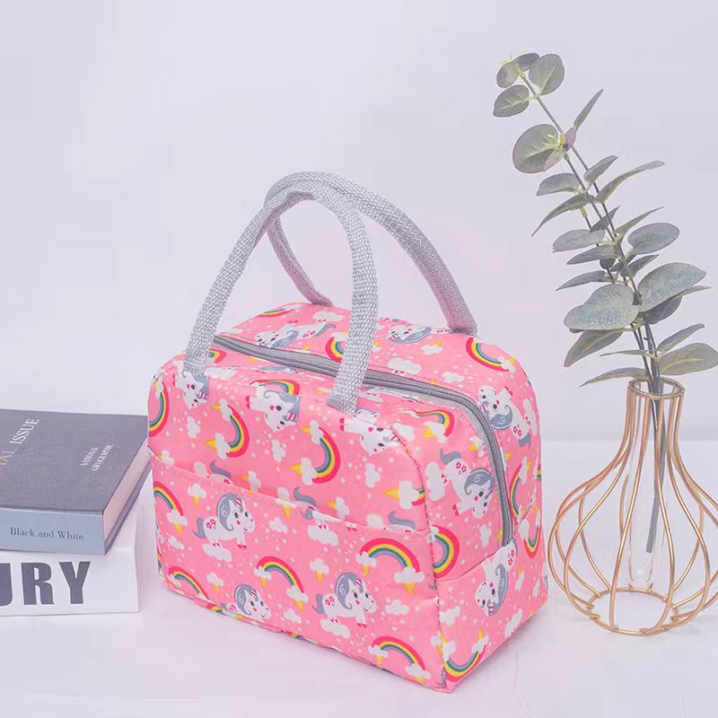 Waterproof Portable Insulated Bag Oxford Cloth Thermal Bag Wholesale Lunch Bag Thickened Ice Pack Heat Insulation Lunch Box Bag Customization