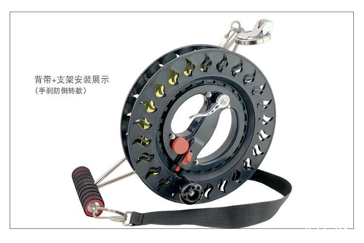 风筝线盘刹车轮大人专用防倒转静音大轴承收线器初学高档手摇线轮