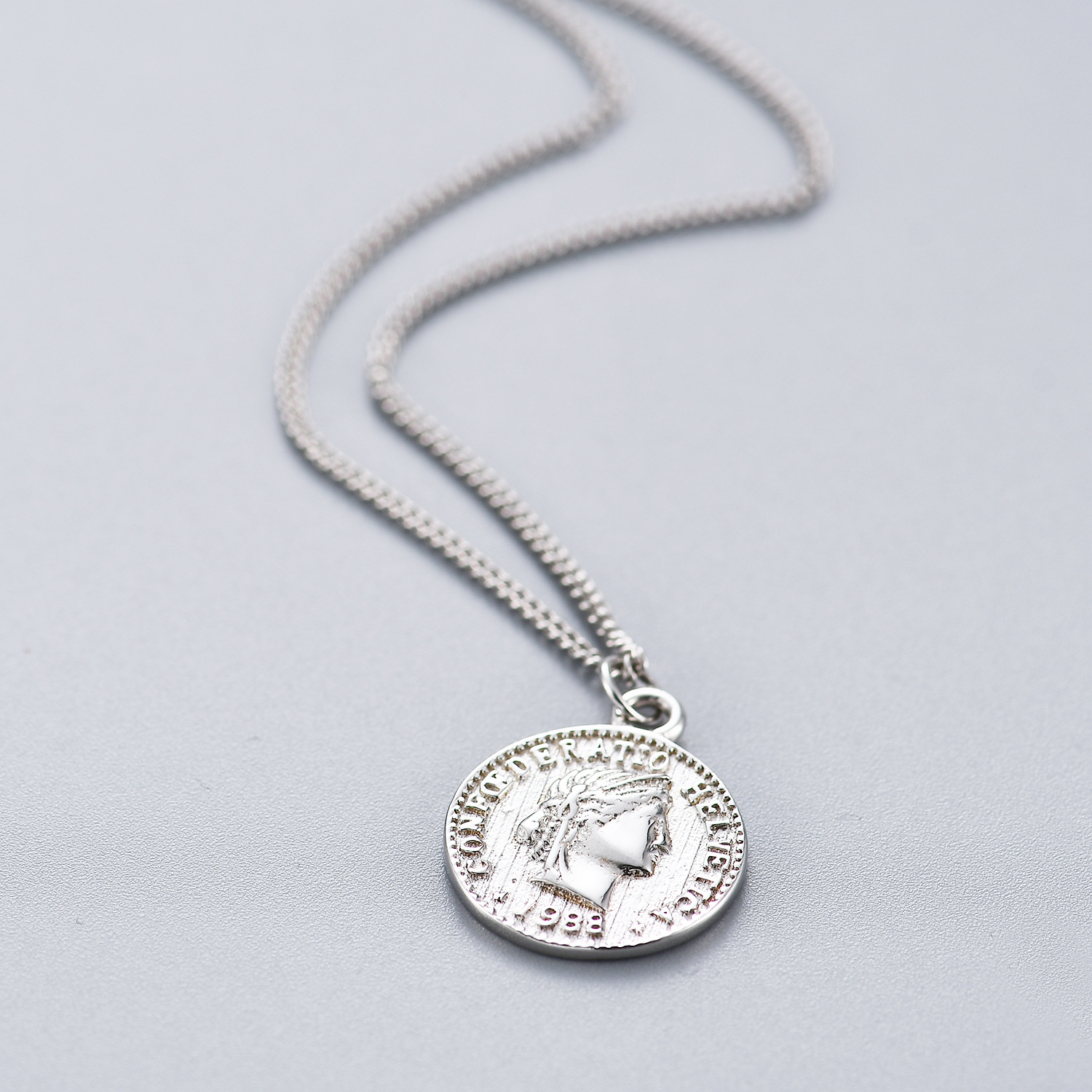 美元圆形硬币项链3