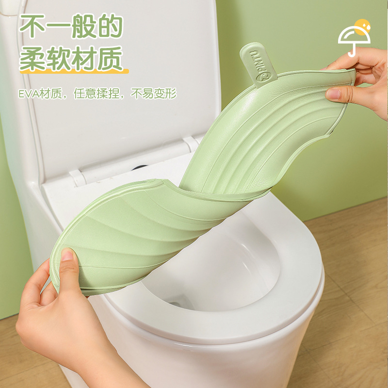 Waterproof Toilet Mat Four Seasons Universal Portable Toilet Seat Eva Thickened Non-Dirty Hand Adhesive Toilet Seat Cover