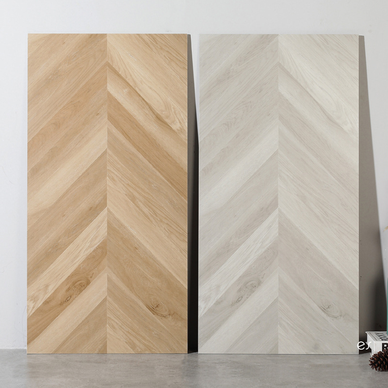 日式鱼骨木纹砖600x1200全瓷仿实木瓷砖人字地砖客厅卧室防滑砖