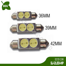 高品质大功率 2W DC12V 36mm led汽车阅读灯 车顶灯 双尖灯 门灯