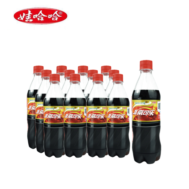 国货娃哈哈非常可乐80,90儿时怀旧汽水碳酸饮料500*6/12瓶整箱