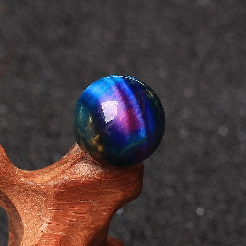 欧泊散珠樱花虎眼石子圆珠单颗diy木变石虎睛石串珠手链项链材料