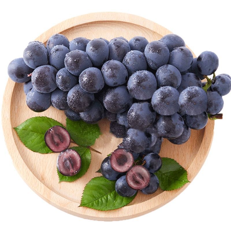 带箱6斤净重5斤包邮夏黑葡萄新鲜夏黑无核葡萄无籽葡萄孕妇黑葡萄