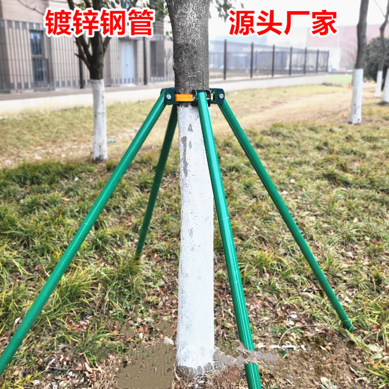 树木支撑固定钢管固定器大树支撑杆乔木防风抱箍园林金属树支撑架
