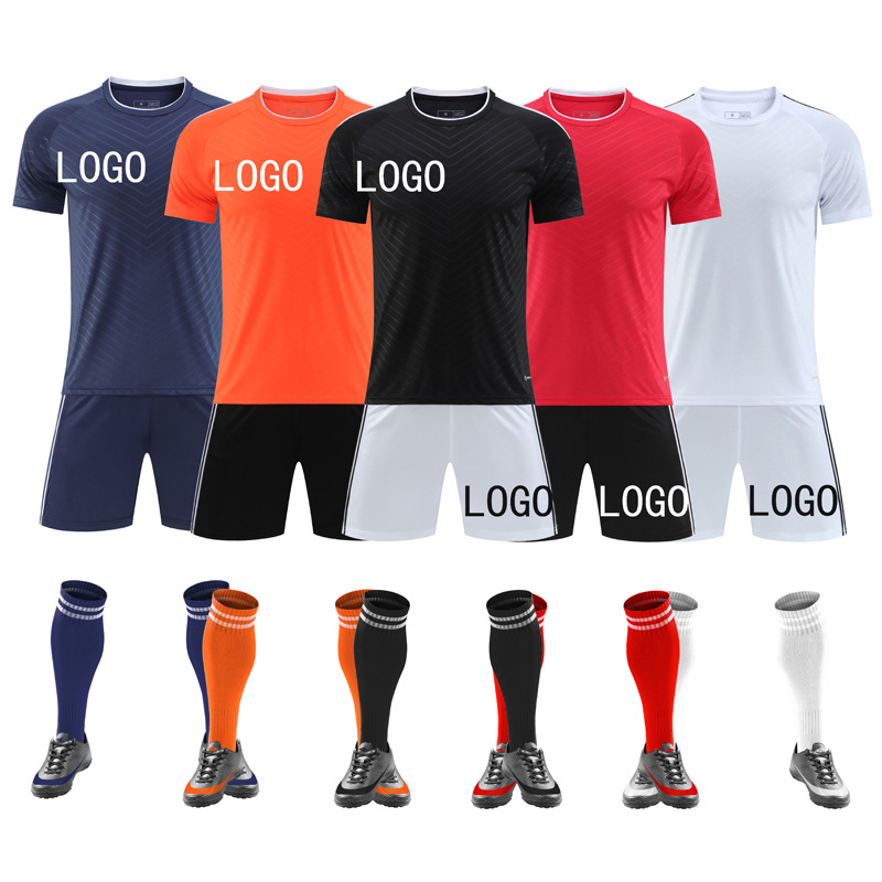 新款足球服套装团体比赛训练队服速干衣运动服夏季短袖球衣印号