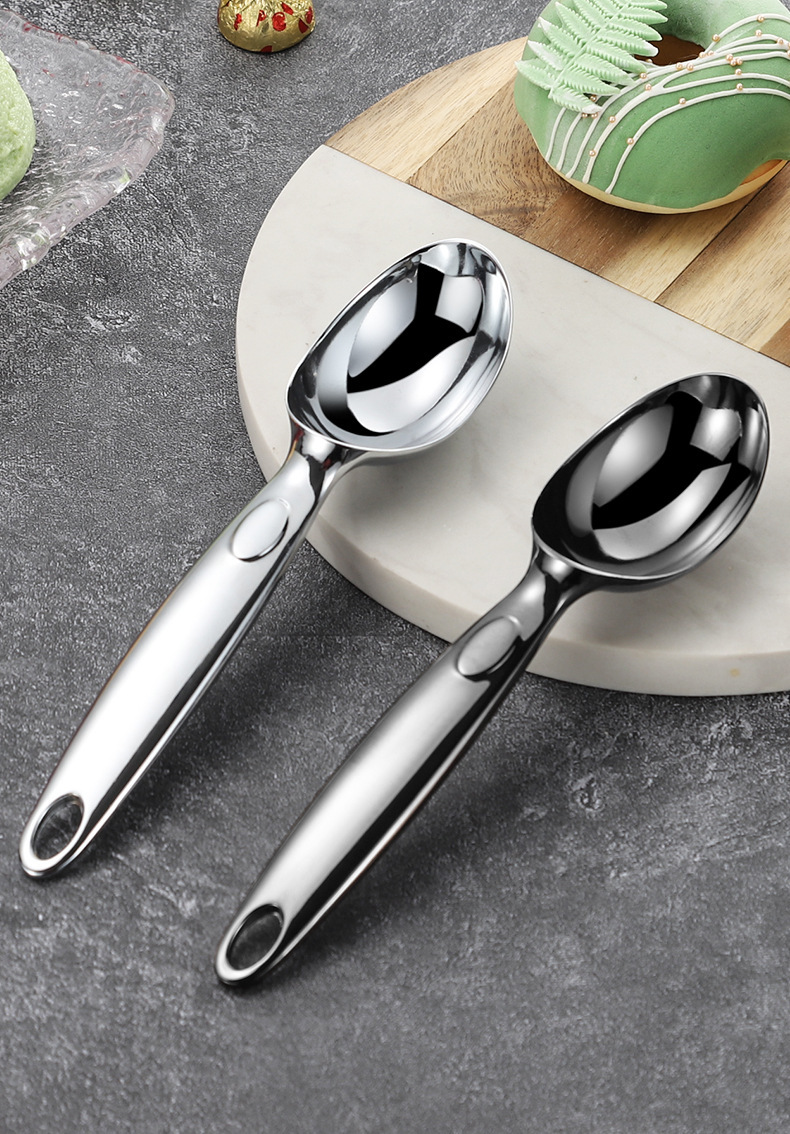 锌合金镀铬枪黑冰淇淋勺子雪糕勺冰激凌勺水果挖球器 厨房小工具