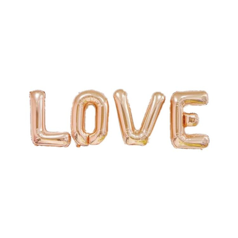 16-Inch 32-Inch Letter Love Balloon Wedding Suit Aluminum Balloon New House Decoration Wedding Decoration Living Room Bedroom