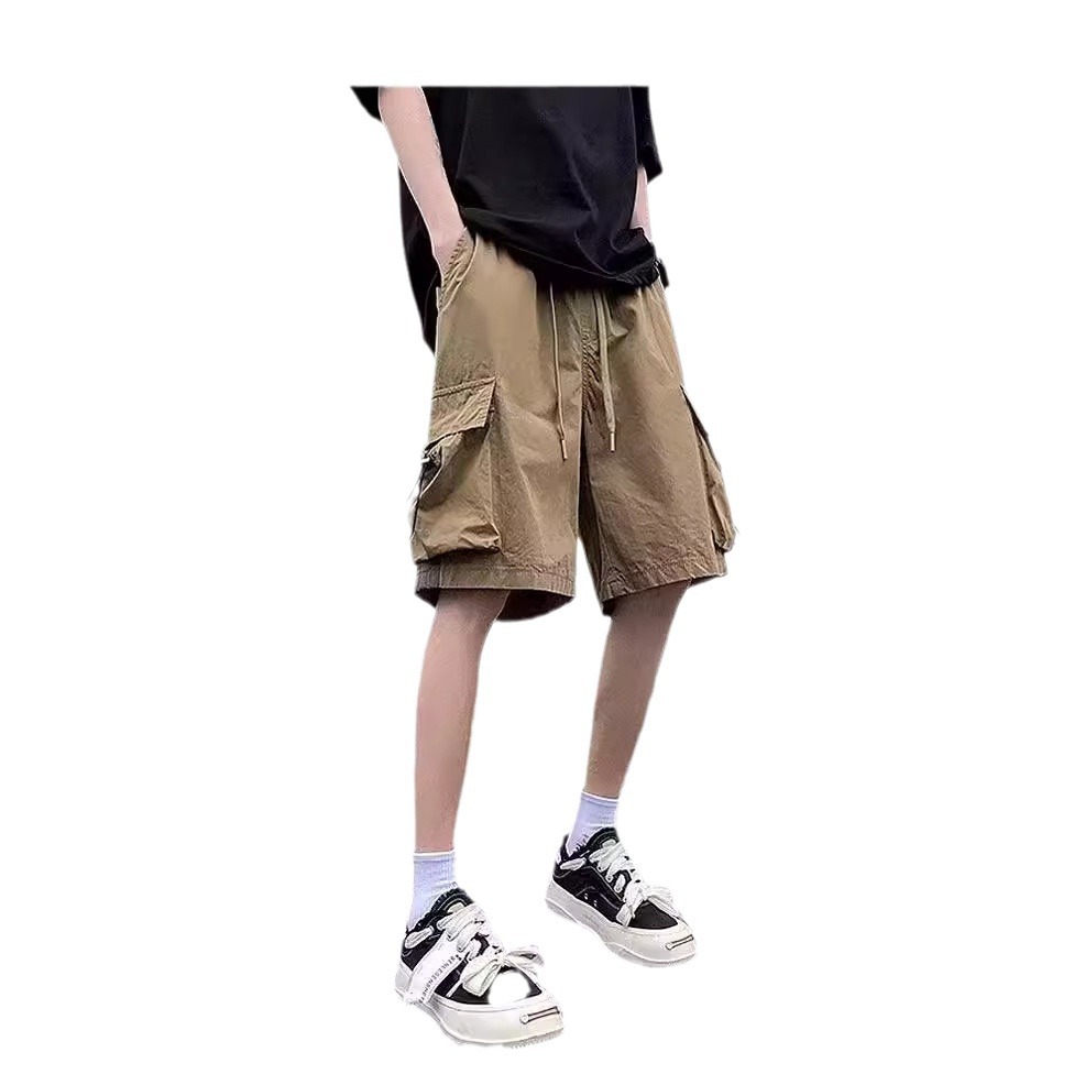 American Style Mechanical Style Workwear Shorts Men's Summer Thin Casual Fifth Pants Sports Fashion Brand Middle Pants Beach Shorts Men