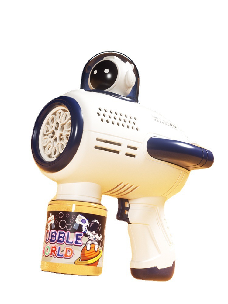 Bubble Gun Outer Space Astronauts Toy Automatic Gatling Electric Blowing Machine Internet Celebrity Children's Toys Wholesale