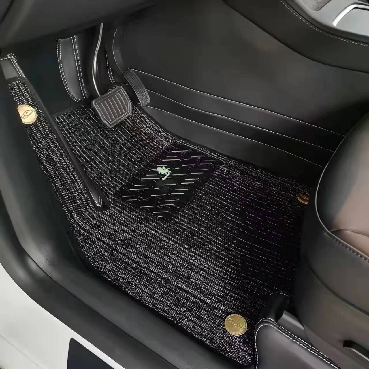 厂家汽车脚垫专车适用于特斯拉model y 3 x脚垫360航空软包纯羊毛