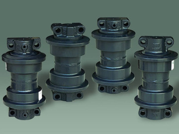 适用卡特挖掘机四轮一带底盘件支重轮底轮托轮引导轮链条厂家