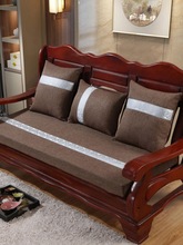 3OBR批发实木沙发垫坐垫加厚海绵垫子硬厚四季通用红木沙发三人位