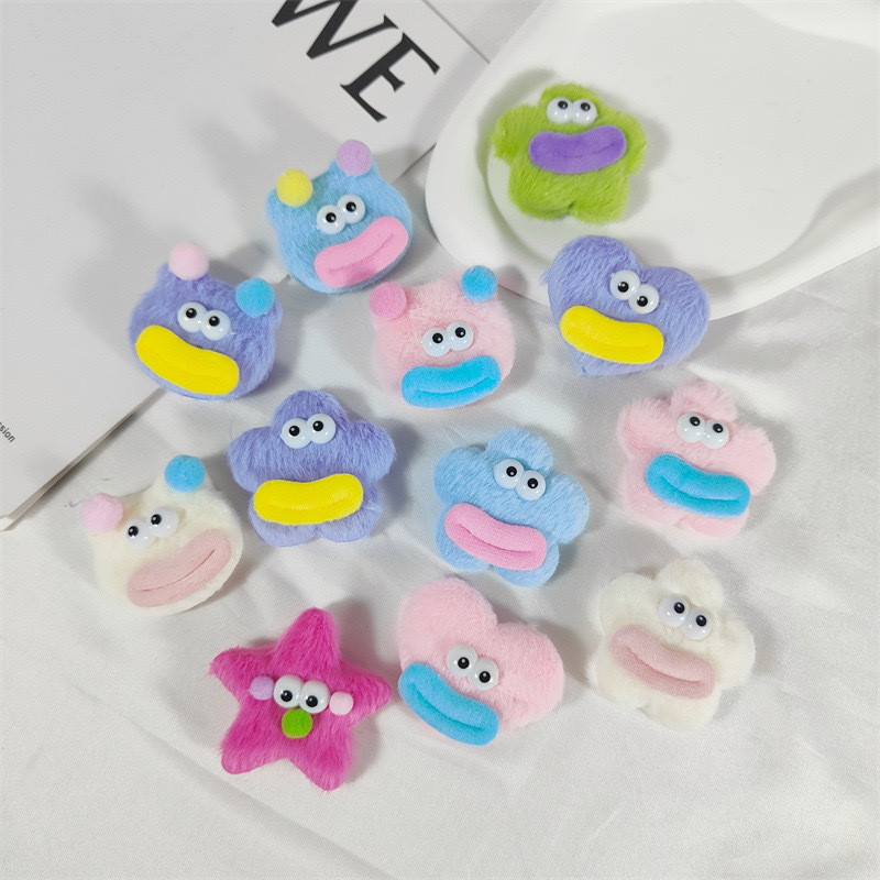 Diy Accessories Barrettes Plush Funny Ugly and Cute Sausage Mouth Doll Ornament Bag Shoes and Socks Clothing Decoration Accessories