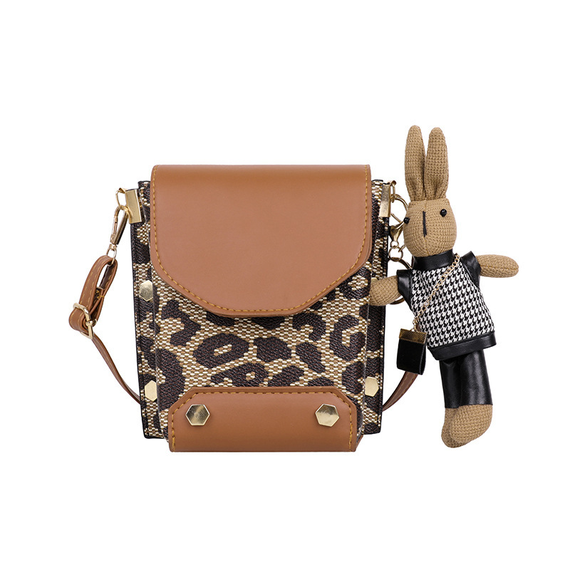 Autumn and Winter Wild Small Bag 2021 New Bags Female Ins Niche Messenger Phone Bag Fashion Leopard-Print Shoulder Bag