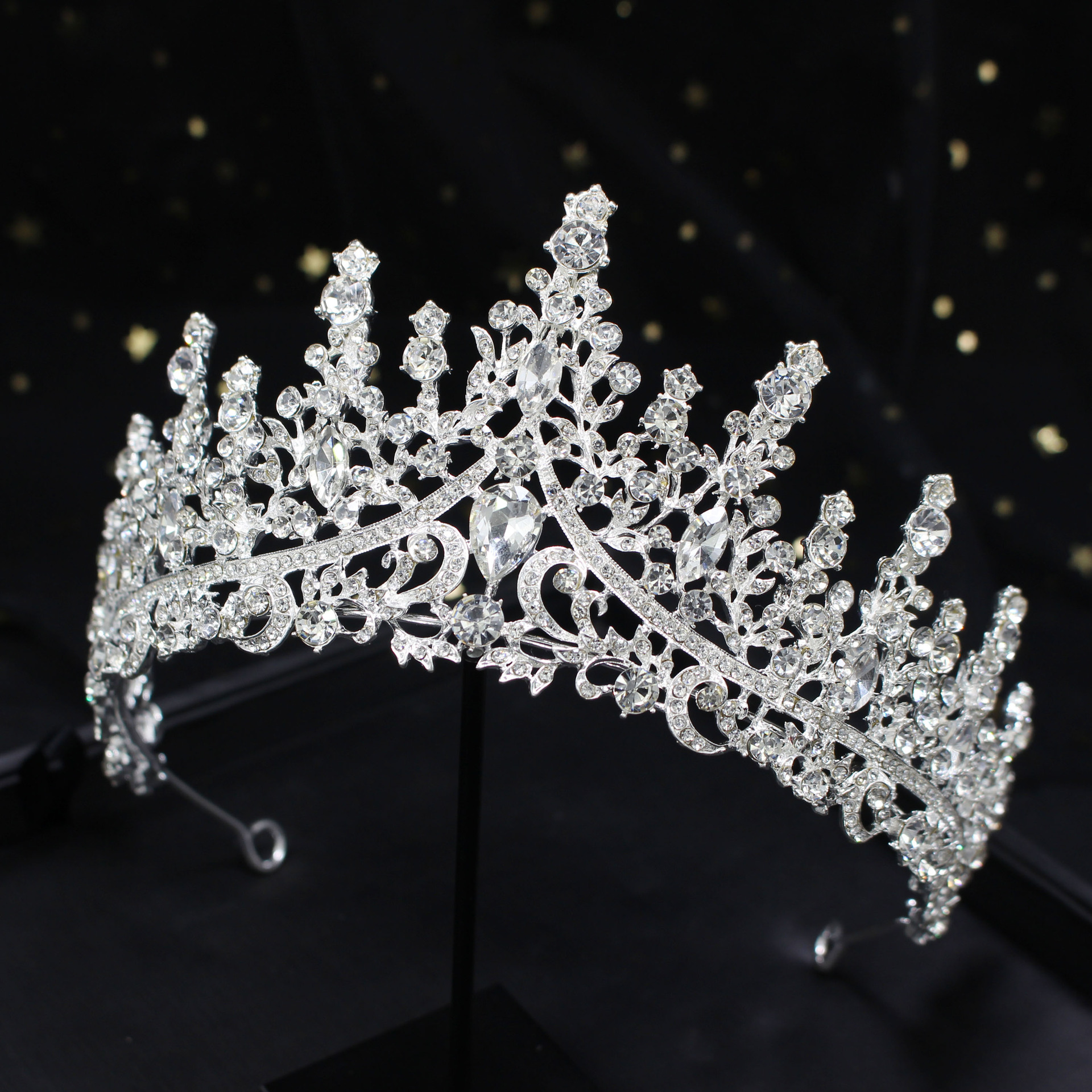 hg36新款公主生日水晶女王王冠婚礼皇冠新娘头饰结婚发饰婚纱头饰