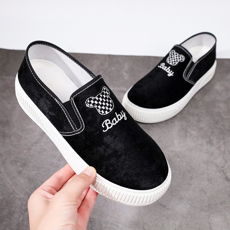 Autumn New Canvas Women's Shoes Internet Celebrity Ins Versatile Flat Cloth Shoes Pumps Fashion Casual Shoes Student Board Shoe Factory