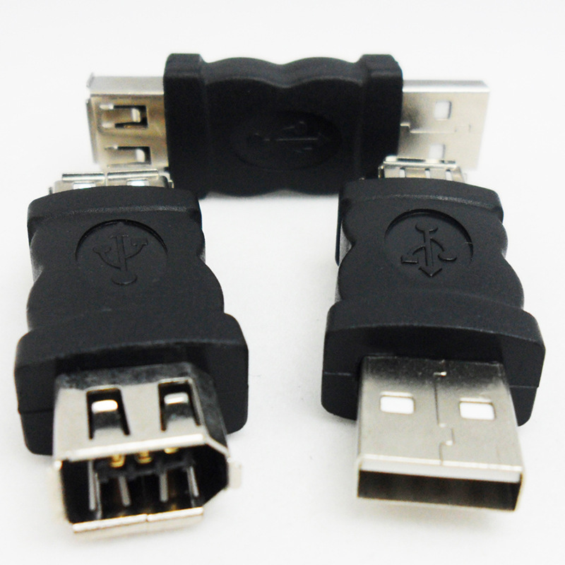 usb1394头6p转接头usb转火线firewire 6针usb公转1394转换头