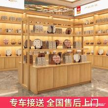 实木茶叶展示柜烟酒柜超市便利店土特产展柜干货农产品货架