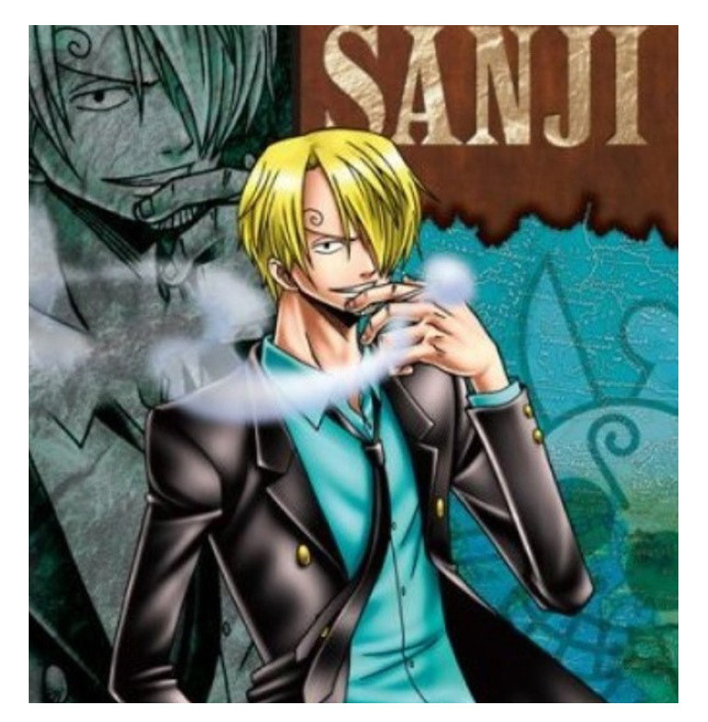 海贼王超大组立黑衣抽烟山治手办模型摆件二次元动漫周边生日礼物