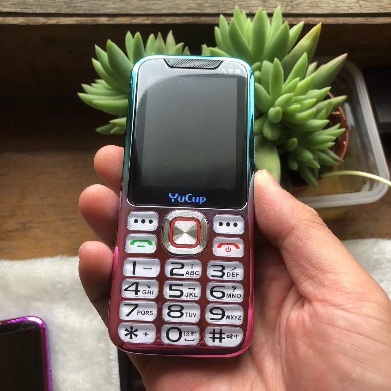 誉国威n209彩虹移动版老年手机水晶按键女士直板功能机大声老人机