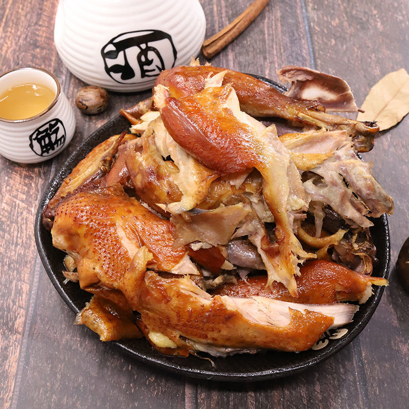 大午600克袋装熏鸡河北保定特产卤肉整只鸡熟食卤味烧鸡即食500g