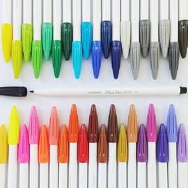 韩国慕娜美3000纤维彩色中性笔0.4细水性勾线绘图手账笔涂色笔