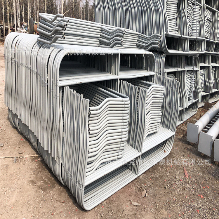 热电厂圆钢管皮带机护栏 镀锌输煤皮带配重防护栏杆 ym96安全护栏